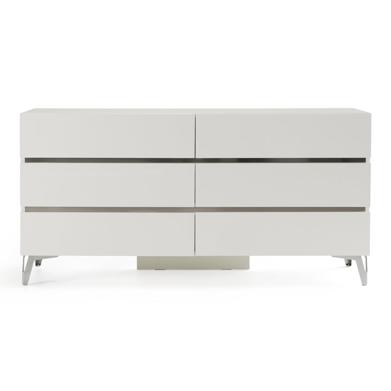 Angela - Italian Modern White Dresser