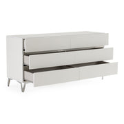 Angela - Italian Modern White Dresser — view 3