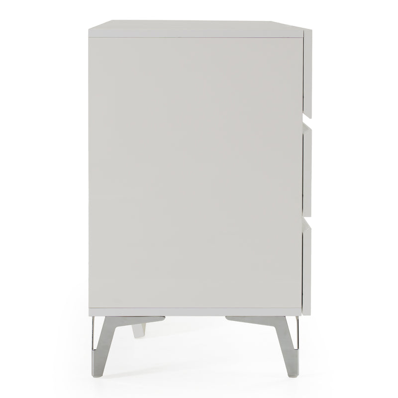 Angela - Italian Modern White Dresser — view 4