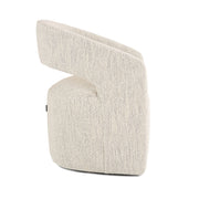 Angie - Modern Beige Fabric Dining Chair — view 2