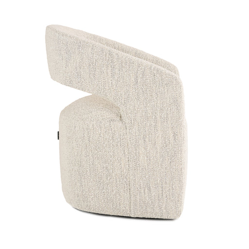 Angie - Modern Beige Fabric Dining Chair — view 2