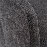 Angie - Modern Dark Grey Fabric Dining Chair — view 4