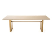Angus - Modern Cream Ash + Gold Dining Table — view 2