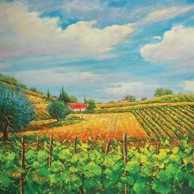 Summer In Napa Printed Canvas Painting - R&R Furniture Gallery (Fountain Valley, CA)