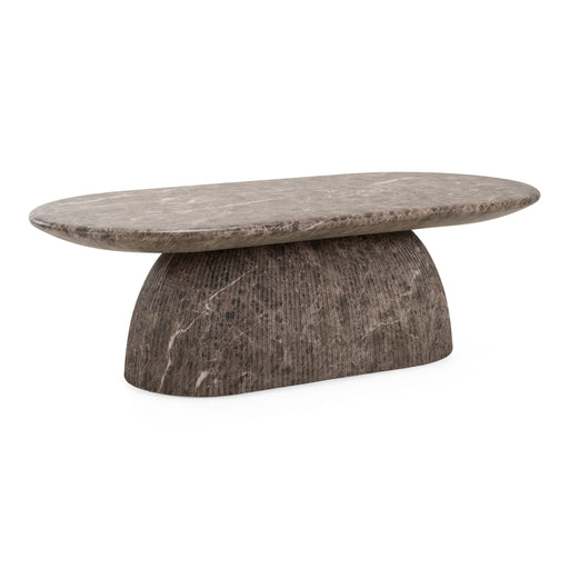 Ararat - Modern Faux Marble Concrete Coffee Table