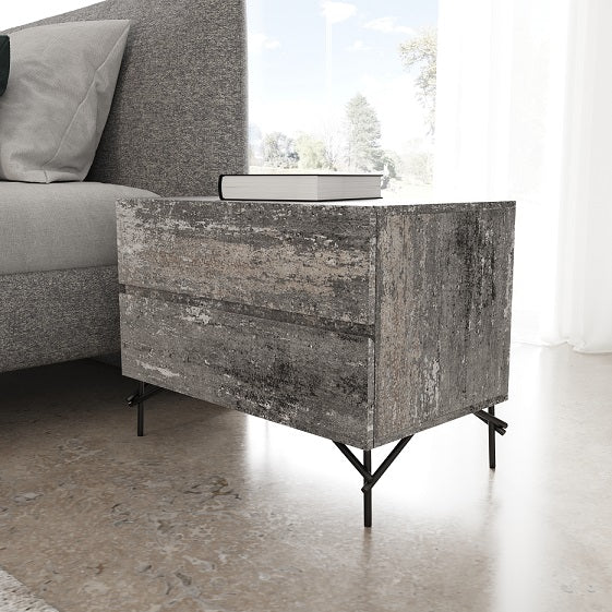 Aria - Italian Modern Multi Grey 4-Piece Bedroom Set — view 3