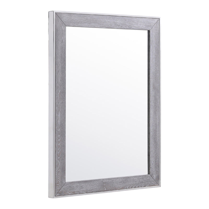 Arlene Modern Grey Elm Mirror — view 5