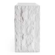 Ashley - Modern Glass + White Fiberglass Buffet — view 3