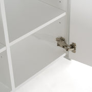 Ashley - Modern Glass + White Fiberglass Buffet — view 5