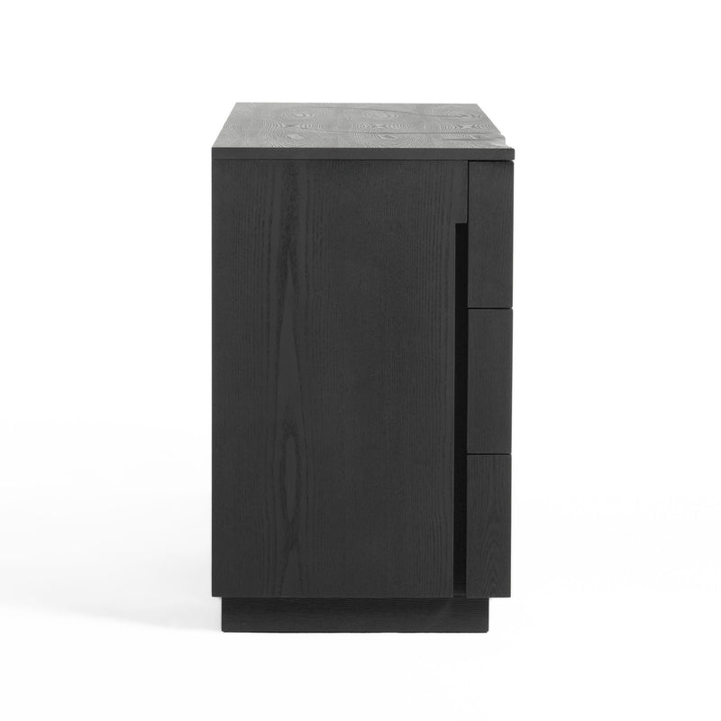 Aspen - Modern Matte Brown Ash & Silver Dresser — view 5