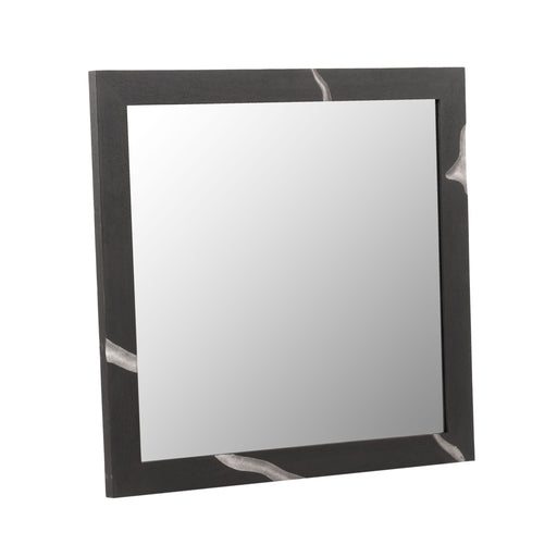 Aspen - Modern Matte Brown Ash & Silver Mirror — view 2