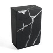 Aspen - Modern Matte Brown Ash & Silver Chest — view 2