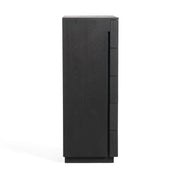 Aspen - Modern Matte Brown Ash & Silver Chest — view 5