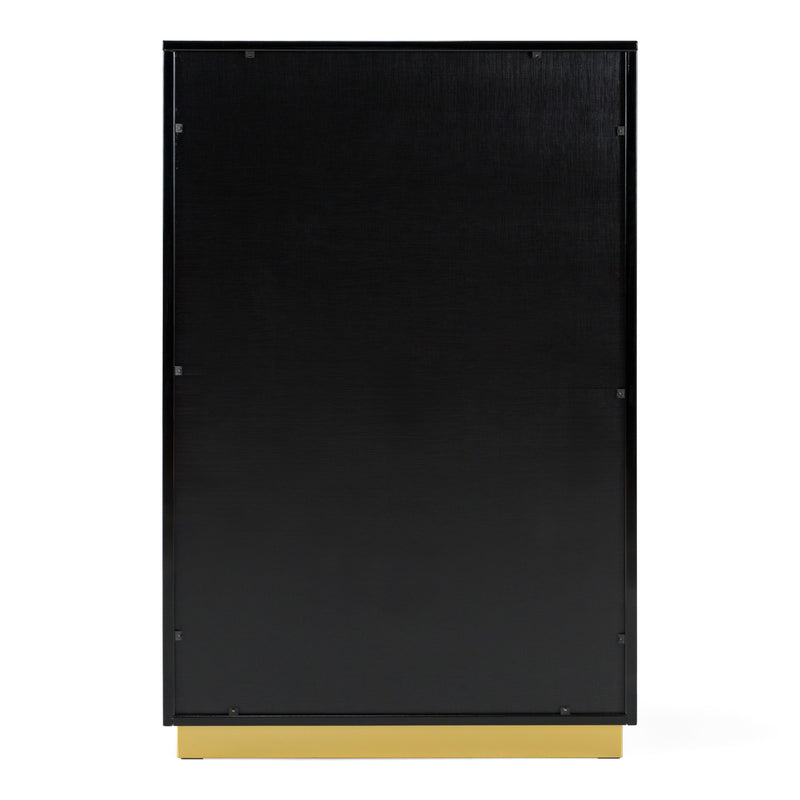 Aspen - Modern Black & Gold Wide Chest — view 3
