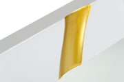 Aspen Modern White Mirror — view 2