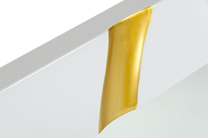 Aspen Modern White Mirror — view 2