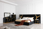 Aspen - Modern Black and Gold Dresser — view 2