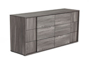 Asus - Italian Modern Elm Grey Dresser — view 2