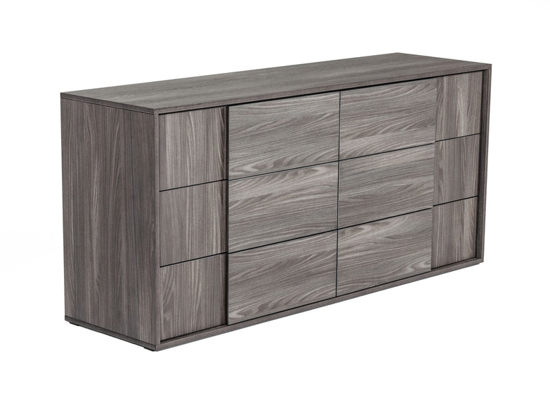 Asus - Italian Modern Elm Grey Dresser — view 2