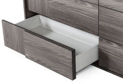 Asus - Italian Modern Elm Grey Dresser — view 3