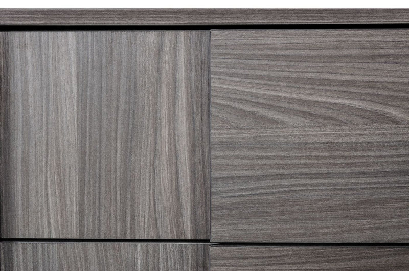 Asus - Italian Modern Elm Grey Dresser — view 4