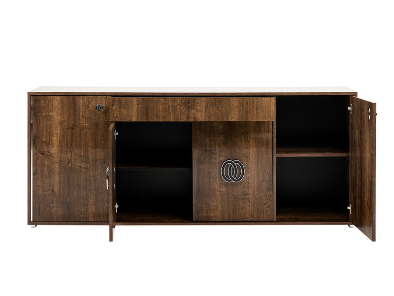 Athen Italian Modern 4-Door Buffet — view 5
