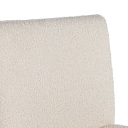 Atlanta - Modern Off-White Fabric & Brass Counter Chair — view 3