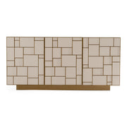 Auer - Mid-Century Modern Cream Ash + Gold Buffet — view 2