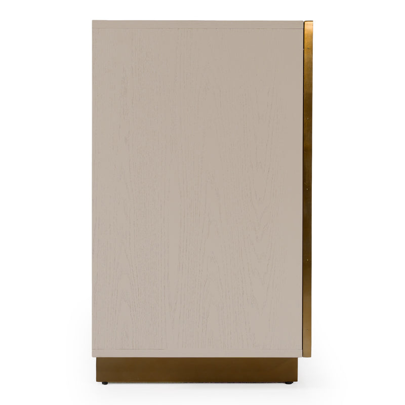 Auer - Mid-Century Modern Cream Ash + Gold Buffet — view 4