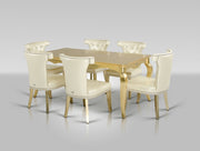 Imperial Transitional Gold Crocodile Dining Table — view 4