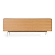 Azteca - Modern White Oak + Black Geometric Pattern Buffet — view 5