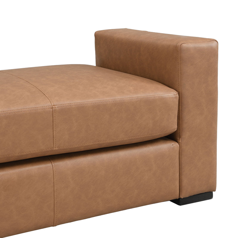 Ottoman With Unique Armrest Design For Living Spaces - R&R Furniture Gallery (Fountain Valley, CA)