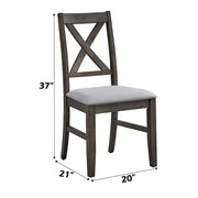 Marit - Side Chair (Set of 2) - Gray - R&R Furniture Gallery (Fountain Valley, CA)
