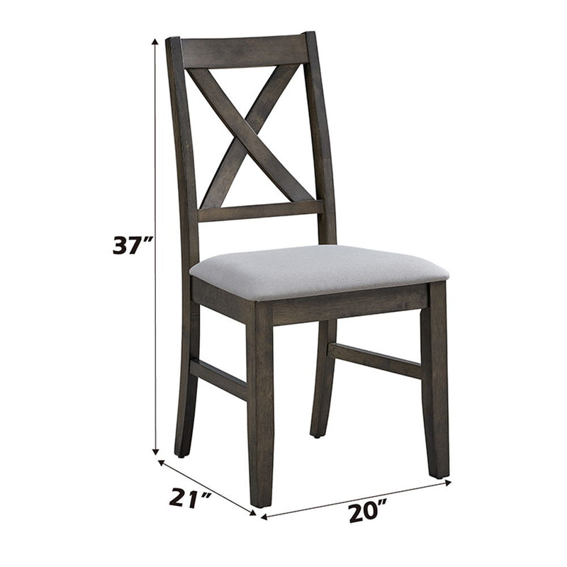 Marit - Side Chair (Set of 2) - Gray - R&R Furniture Gallery (Fountain Valley, CA)