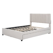 Upholstered Platform Bed With Drawers, Classic Headboard Design - R&R Furniture Gallery (Fountain Valley, CA)