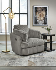 Tie-breaker - Swivel Glider Recliner - R&R Furniture Gallery (Fountain Valley, CA)