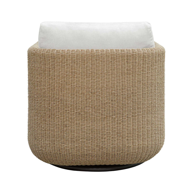Santorini - Outdoor Swivel Lounge Chair - Brown