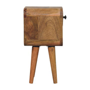 Mini California Curved Nightstand Wth Lower Slot - R&R Furniture Gallery (Fountain Valley, CA)