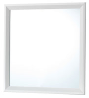 Glory Furniture Primo mirror with sleek rectangular design, featuring a modern frame and clear reflective surface.