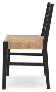 Isanti - Dining Room Side Chair (Set of 2) - Light Brown / Black - R&R Furniture Gallery (Fountain Valley, CA)