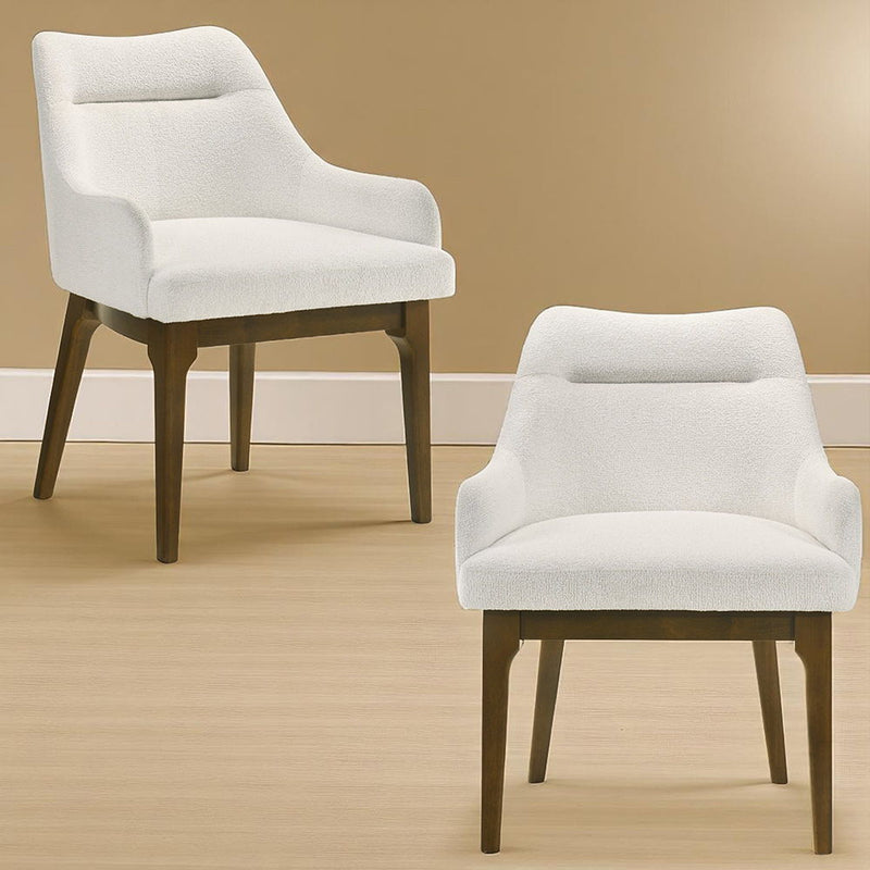 Kasha - Side Chair (Set of 2) - Chenille / Vintage Oak - R&R Furniture Gallery (Fountain Valley, CA)