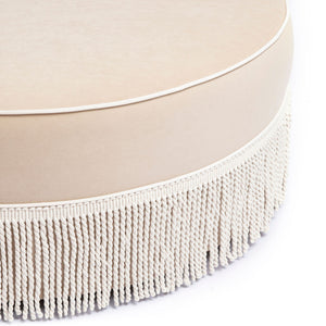 Tassy - Tasseled Round Ottoman