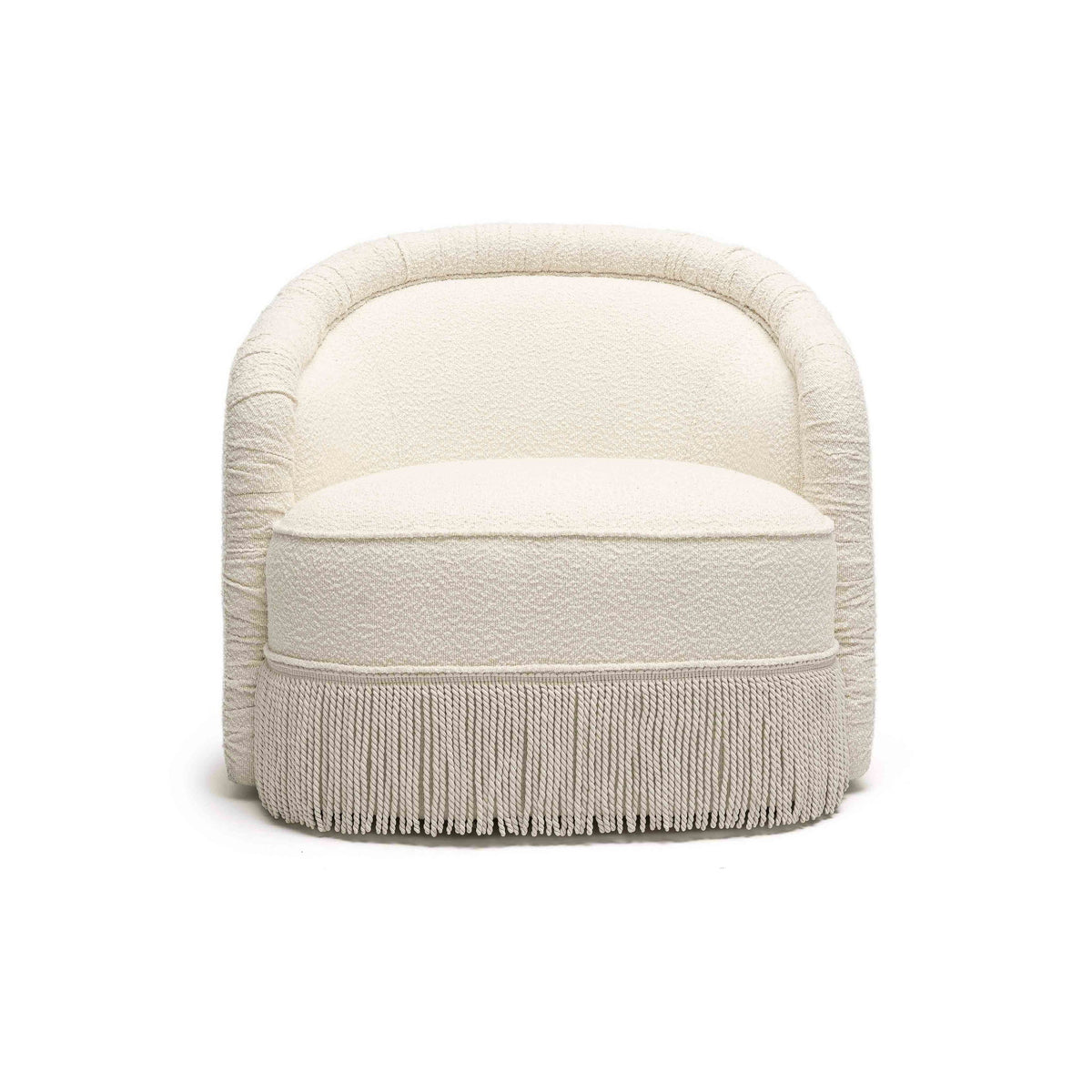 Pamela - Boucle Tassel Lounge Chair - R&R Furniture Gallery (Fountain Valley, CA)