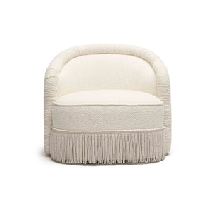 Pamela - Boucle Tassel Lounge Chair - R&R Furniture Gallery (Fountain Valley, CA)