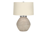 Lighting, Table Lamp, Concrete, Resin, Contemporary - Cream - R&R Furniture Gallery (Fountain Valley, CA)