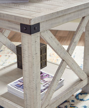 Carynhurst - Rectangular End Table - Whitewash - R&R Furniture Gallery (Fountain Valley, CA)