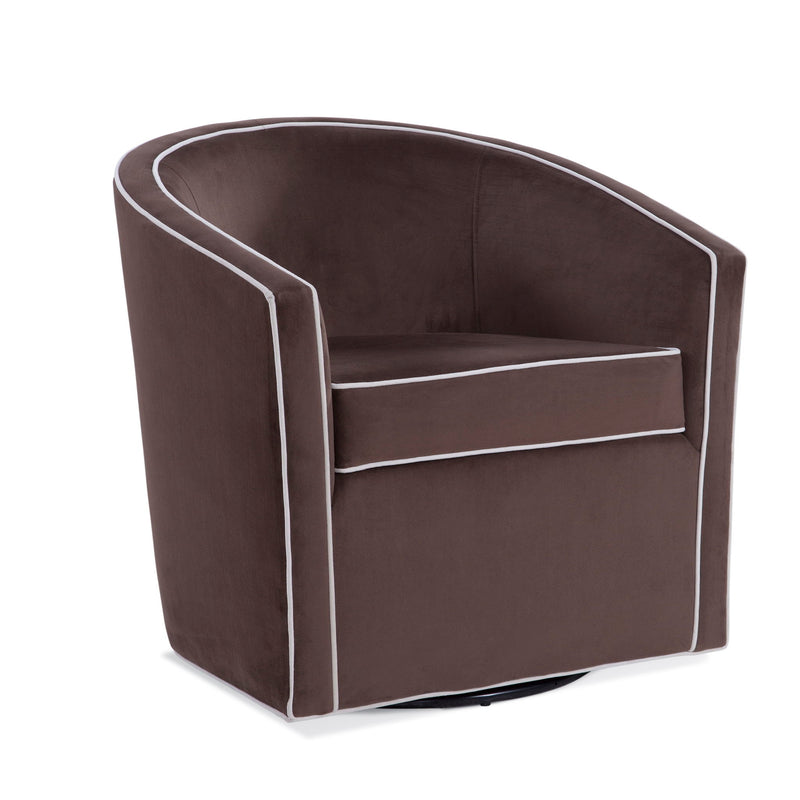 Kendall - Swivel Chair With Barrel Back Design - R&R Furniture Gallery (Fountain Valley, CA)