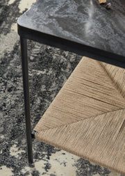 Minrich - Accent Table - Black / Natural - R&R Furniture Gallery (Fountain Valley, CA)