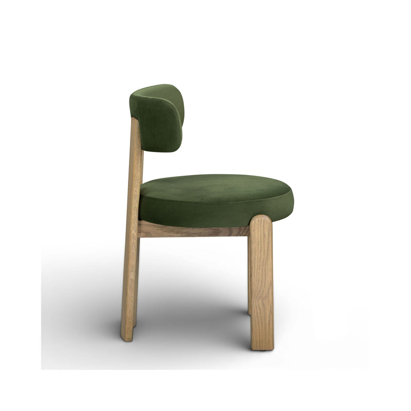 TOV Furniture Odessa counter stool with wooden legs and padded upholstered seat, ideal for kitchen or bar counter seating.