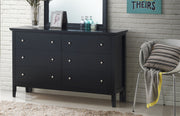 Glory Furniture Primo dresser with multiple drawers, modern wooden design, and sleek finish for bedroom storage.